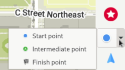 Définition du point de départ et du point final